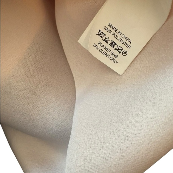 Kate Spade Embellished Crepe Top Blouse Medium Pink Champagne - Picture 11 of 16